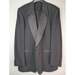 Giorgio Bissoni men's Black Wool Tuxedo Jacket 46L